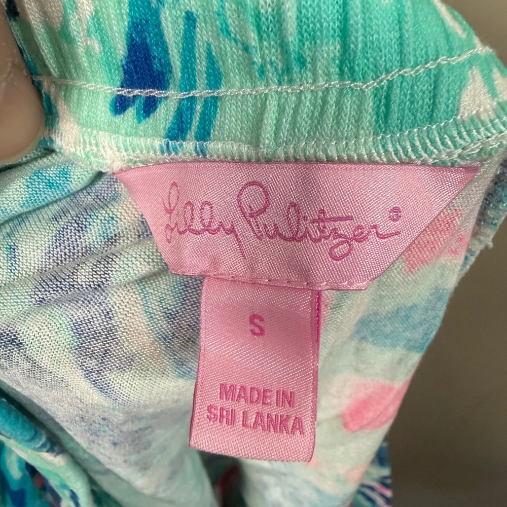 Lilly Pulitzer Palma "Hey Bay Bay" Sailboat Pattern Tube Top Small - Picture 7 of 13